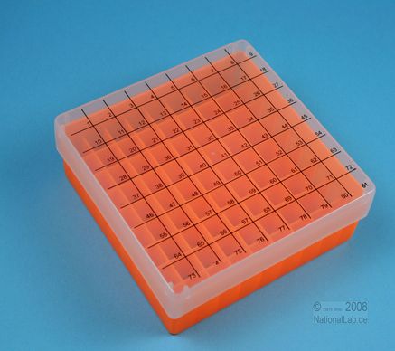 EPPi Box 50, 9x9, n-orange, 52mm, fast, PP, 12,5mm