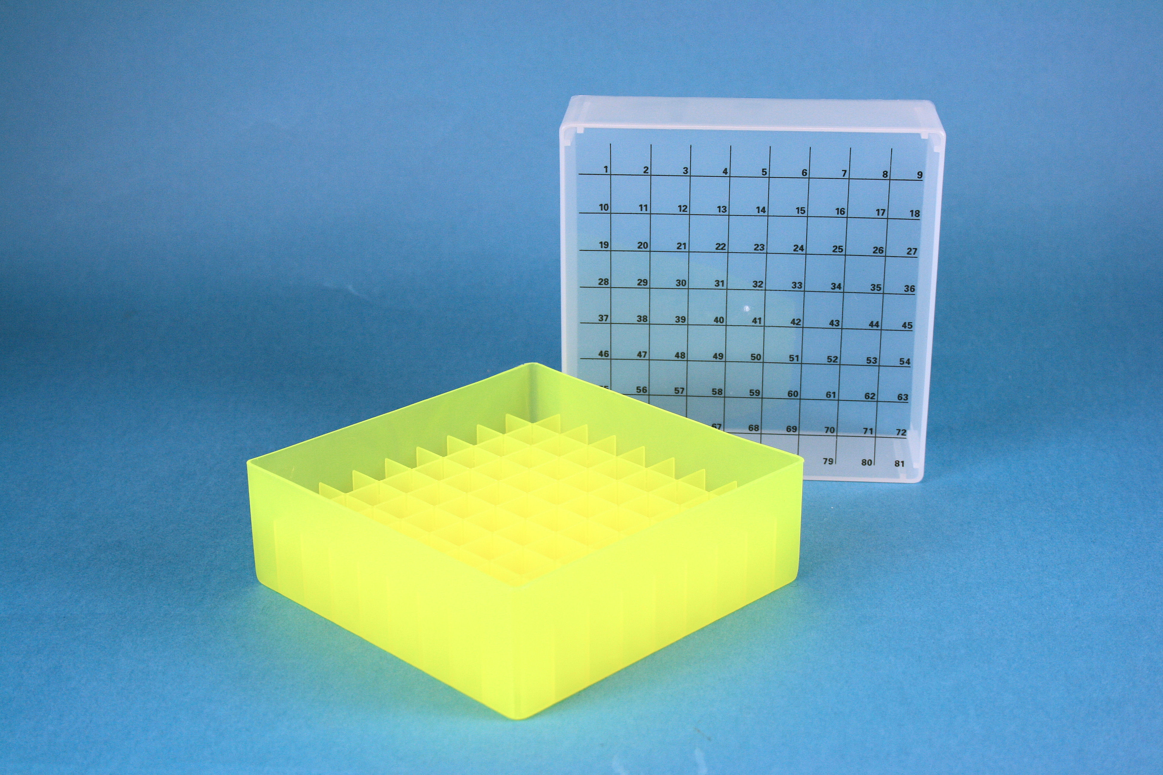 EPPi Box 75, 9x9, n-gul, 75mm, fast, PP, 12,5mm, I