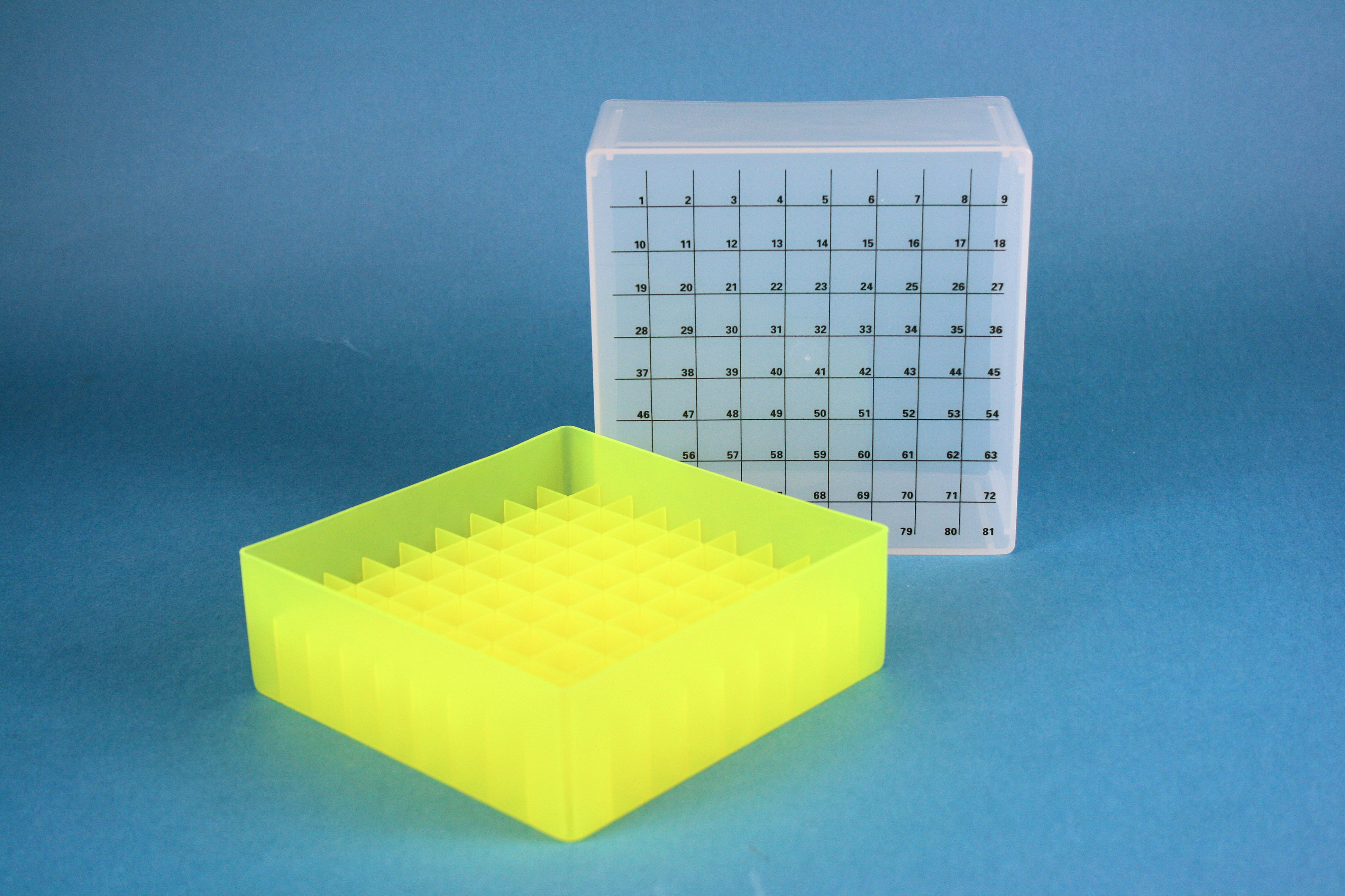 EPPi Box 95, 9x9, n-gul, 95mm, fast, PP, 12,5mm, I