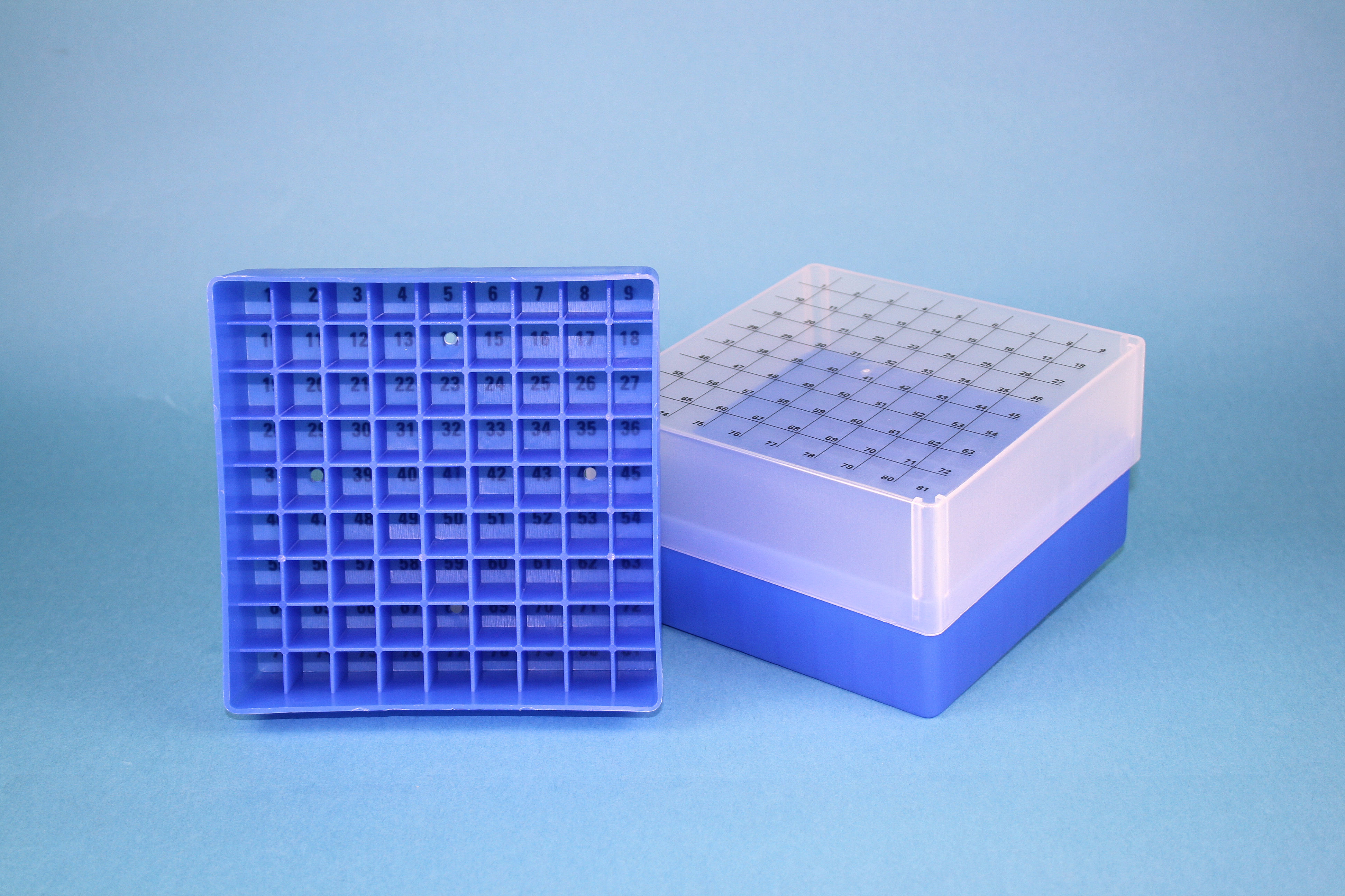 EPPi Box 75, 9x9, n-blå, 75mm, fast, PP, 12,5mm, I