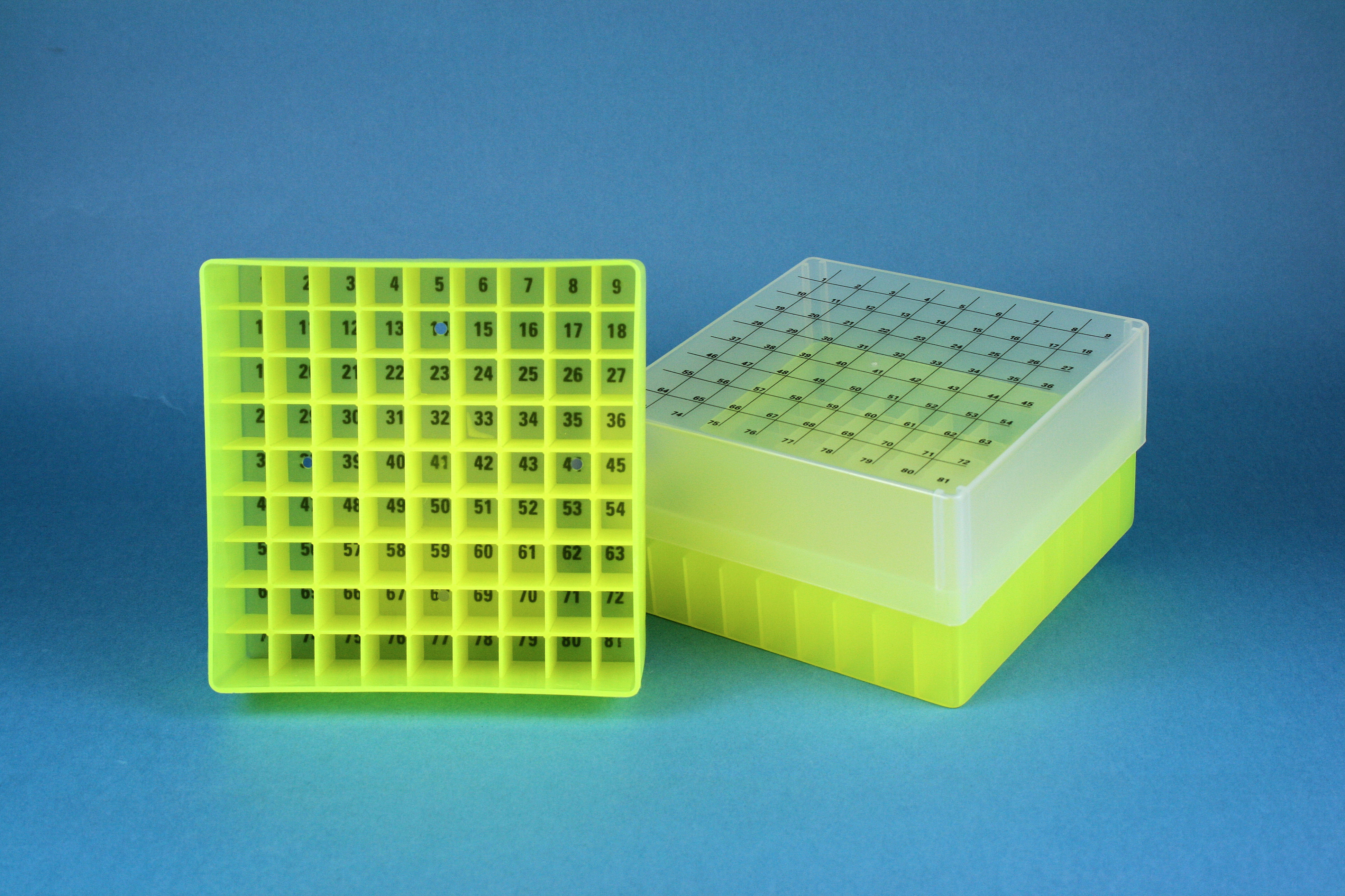 EPPi Box 75, 9x9, n-gul, 75mm, fast, PP, 12,5mm, I