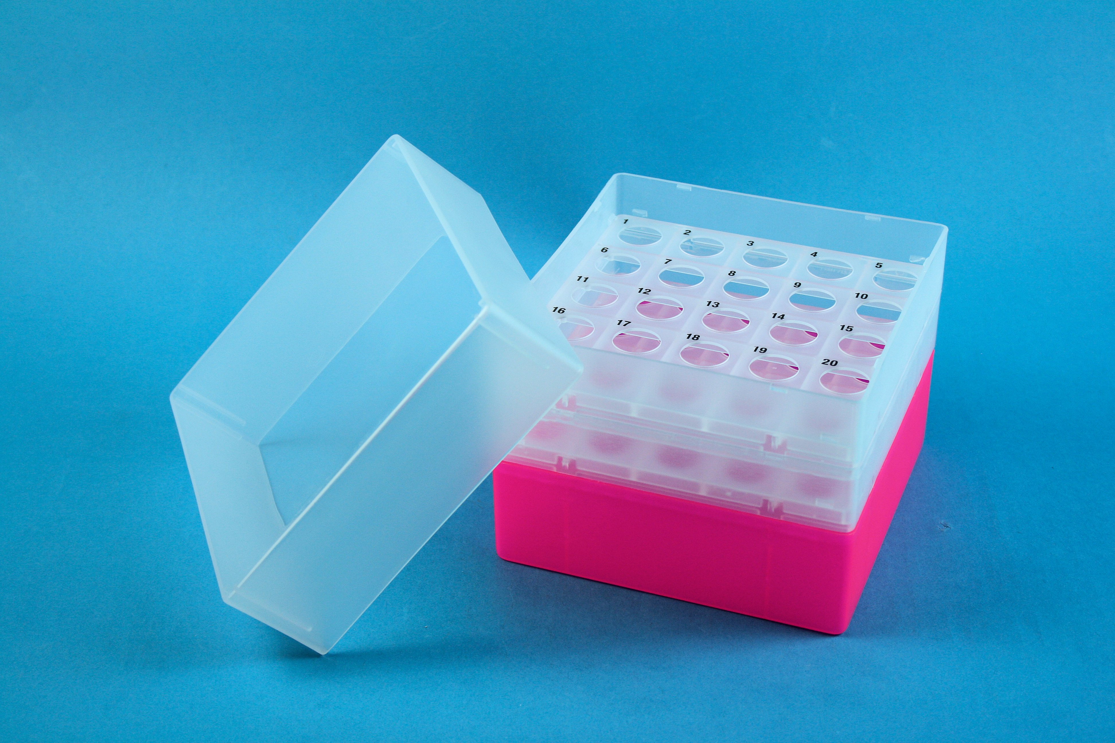 EPPi Box 128, 5x5, n-pink, 128mm, fast, PC, 17mm