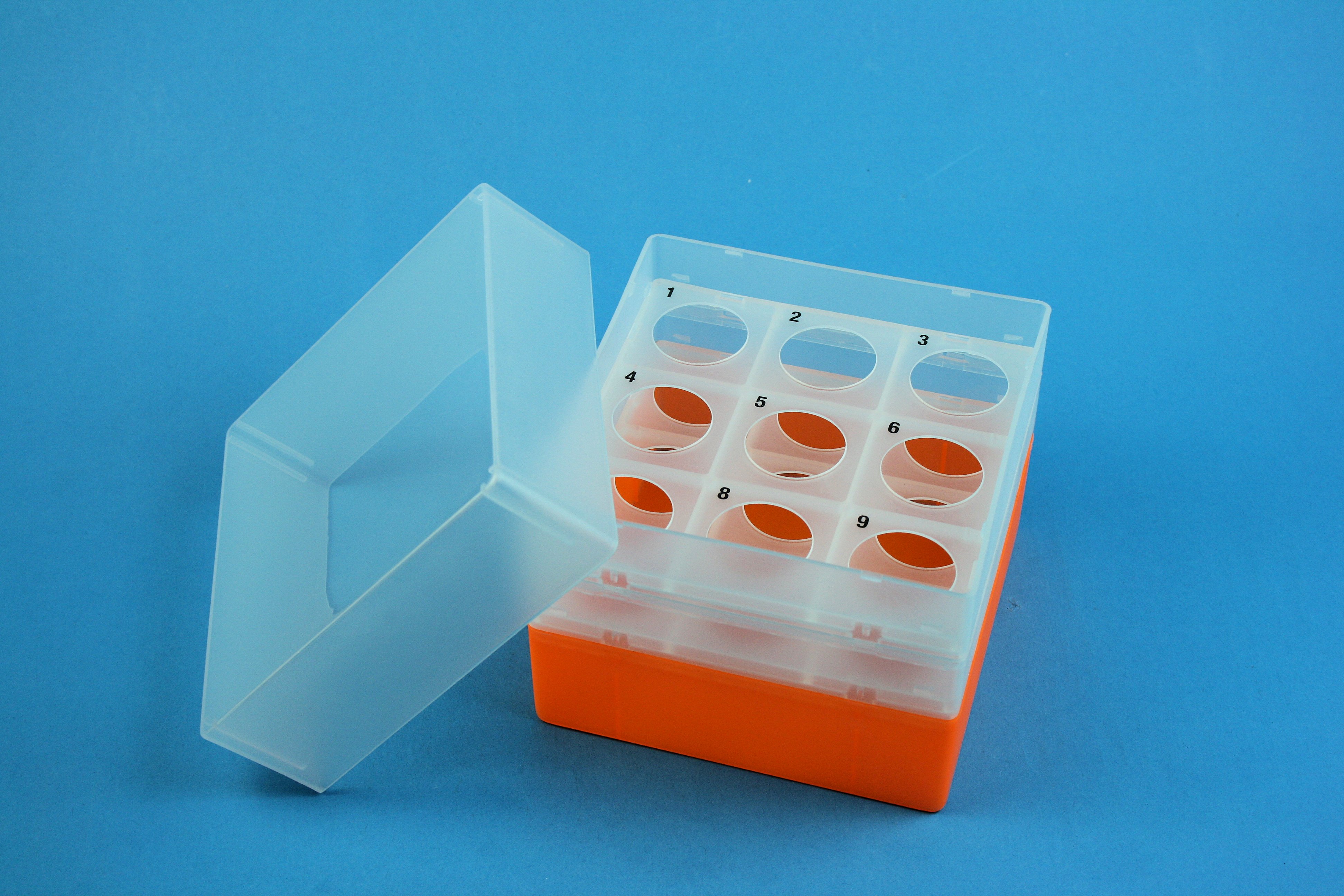 EPPi Box 128, 3x3, n-orange, 128mm, fast, PC, 30mm