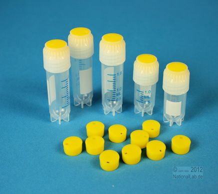 Farvekode for Thorbi kryorør, gul, 500stk