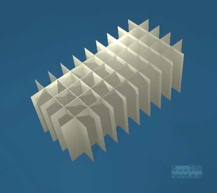 CellBox, 5x10 pos. indd., 90mm, fiber, 22mm, 20stk