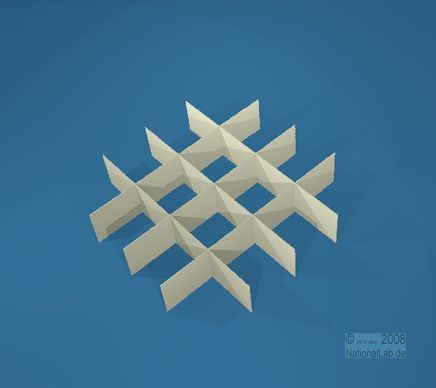 NANU, 4x4 pos. inddeler, 15mm, fiber, 33mm, 20 stk