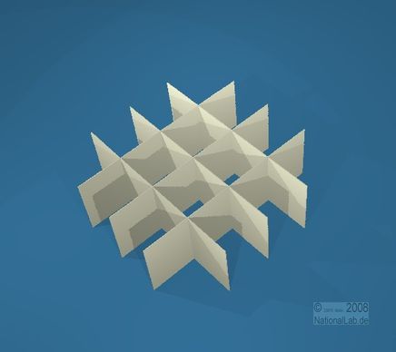 NANU, 4x4 pos. inddeler, 25mm, fiber, 33mm, 20 stk