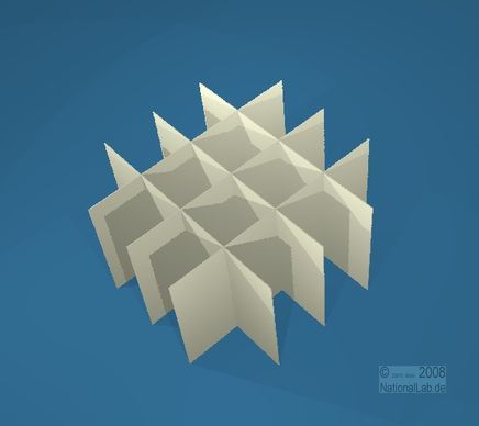 NANU, 4x4 pos. inddeler, 40mm, fiber, 33mm, 20 stk