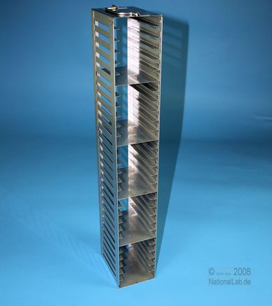 Mikrotiter lodret reol, for 24 plader, 18mm