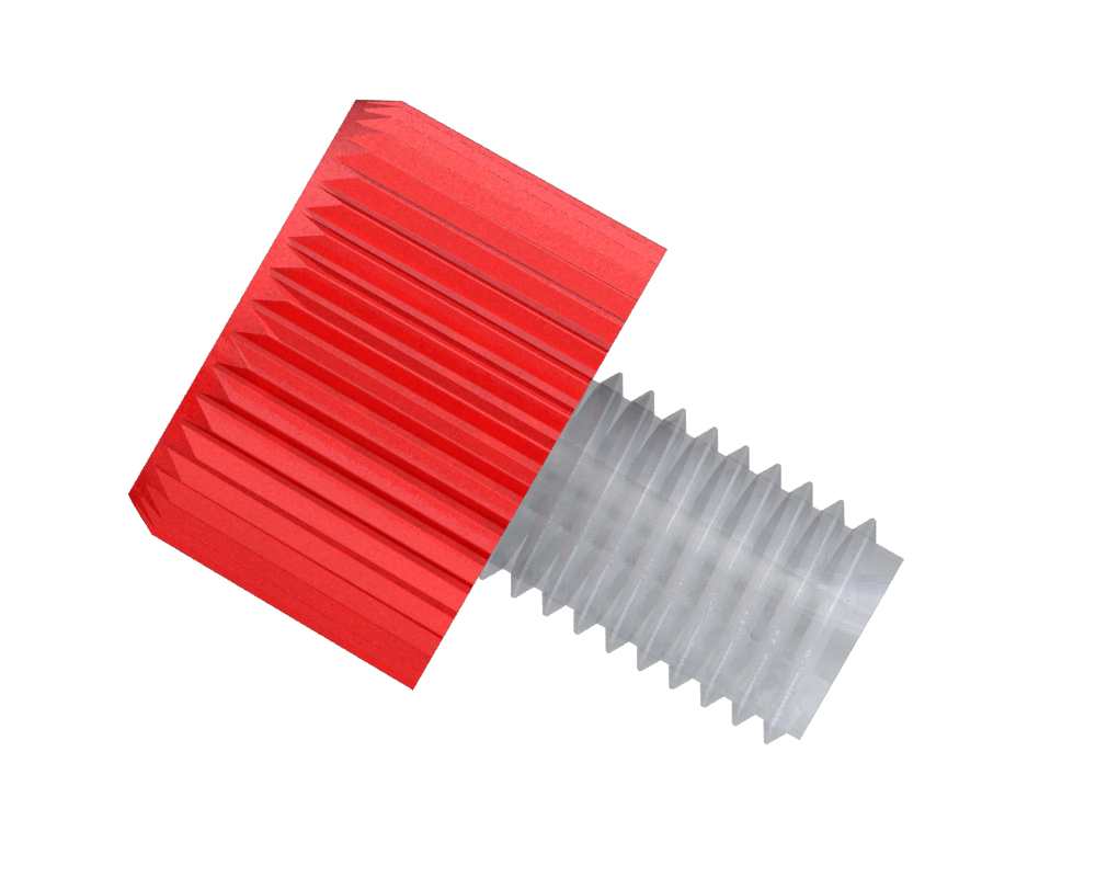 CLICK-N-SEAL FTG, M6, RED, (USE WITH OMNI-LOK 1/16