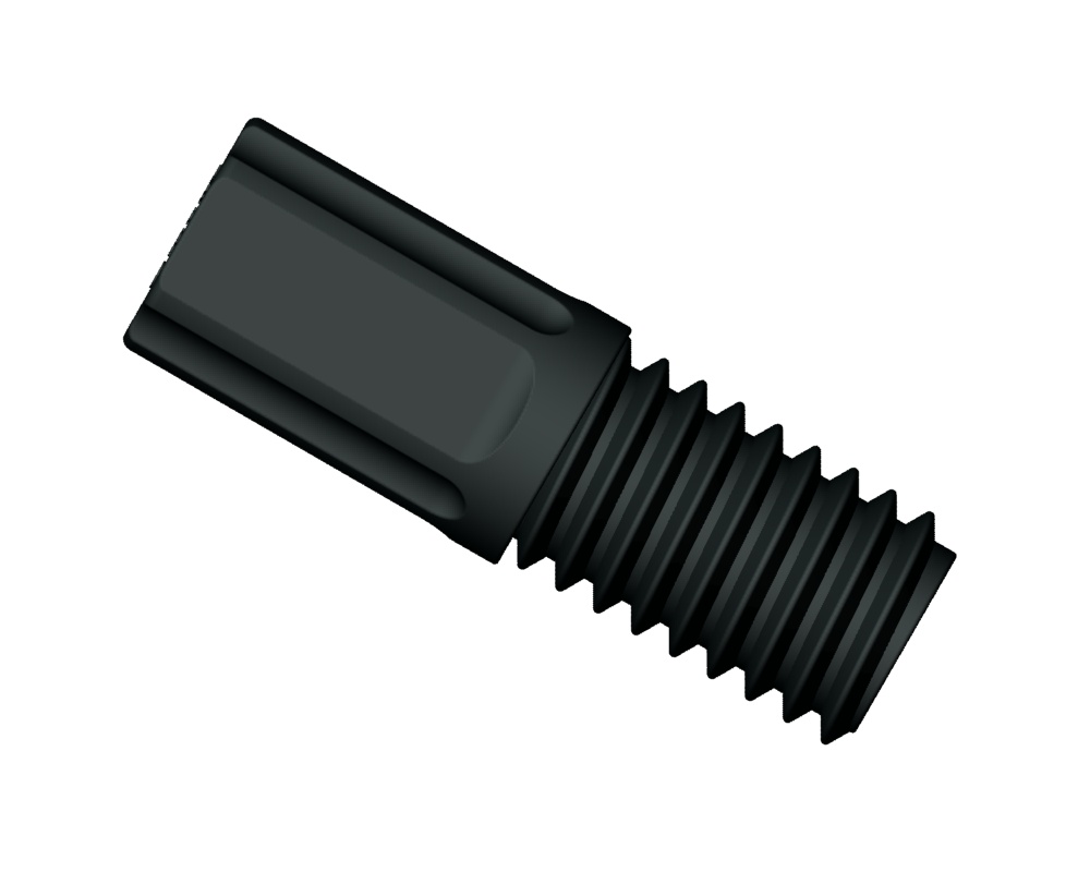 Omni-Lok skrue til 1/8" OD slange, sort, 10 stk