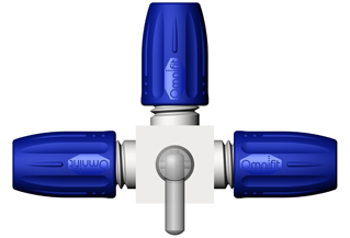 Ventil 3-vejs enkelt hane