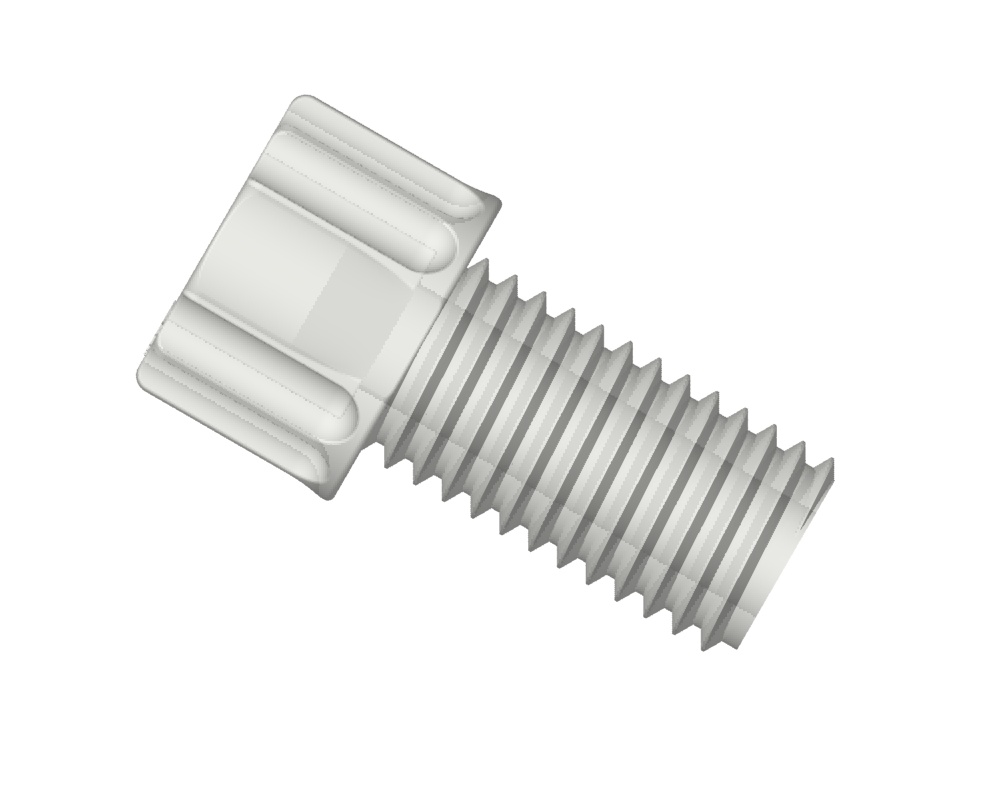 Gripper fitting, PP, 1/8", Tefzel, 10 pcs