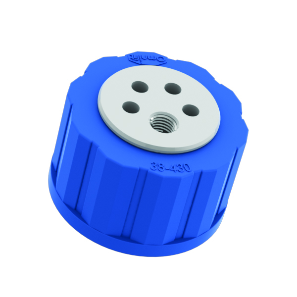 T-SERIES WASTE CAP, 38-430, 4 INLETS, 1 VENT