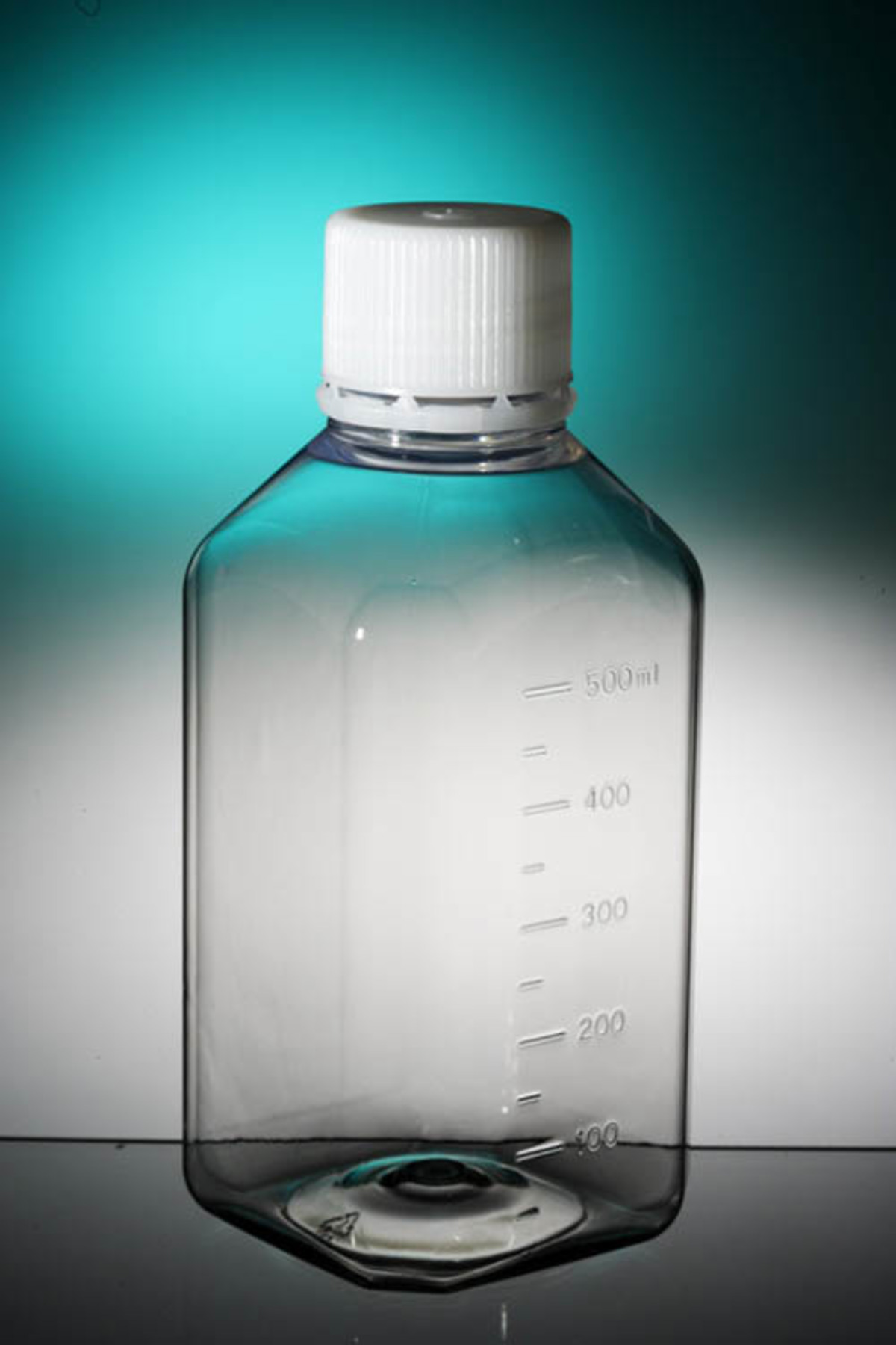 Bottle octagonal PET. 500 ml Sterile R 173 x 76 x 31.7 mm