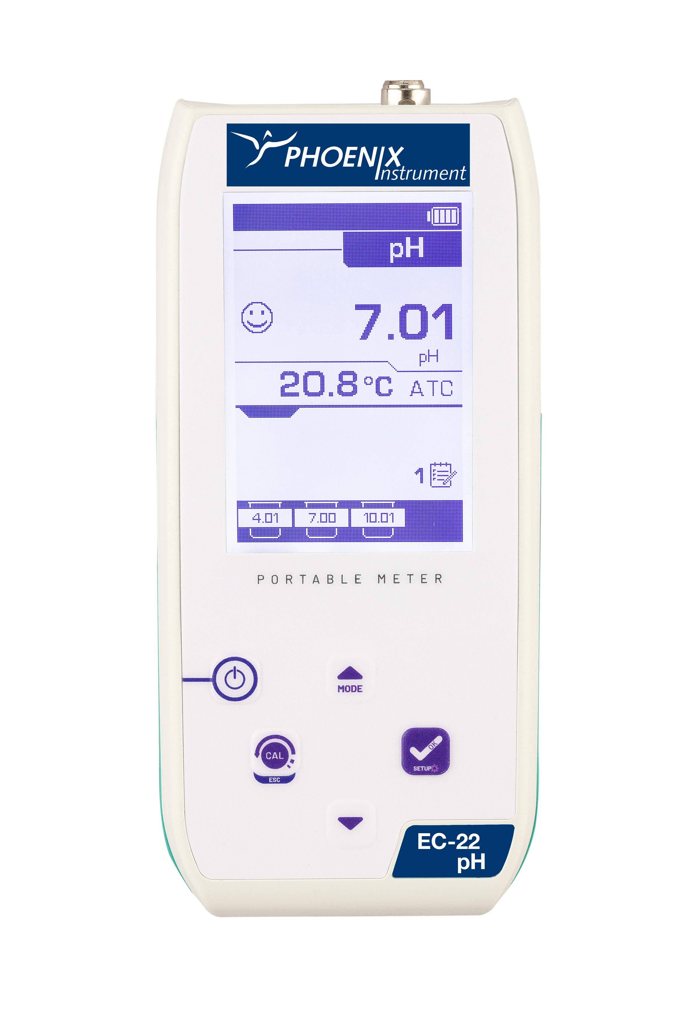 Portable pH-meter kit with pH-electrode 201 DHS