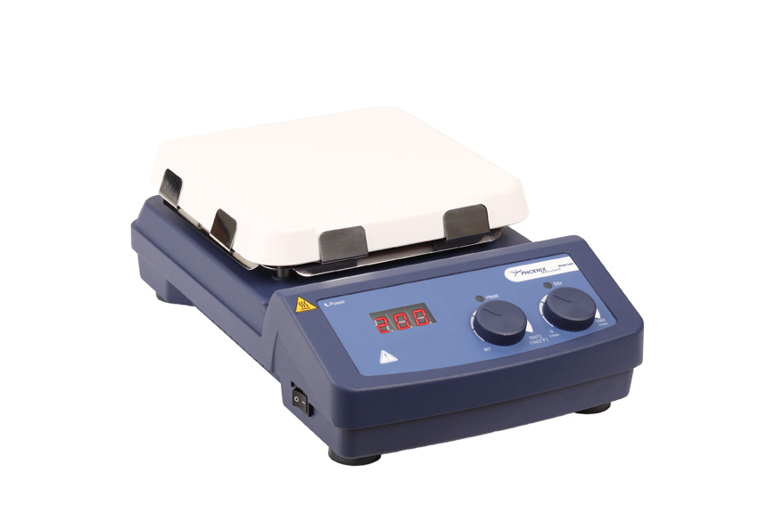Analog magnetic stirrer heating up to 550 °C, glas