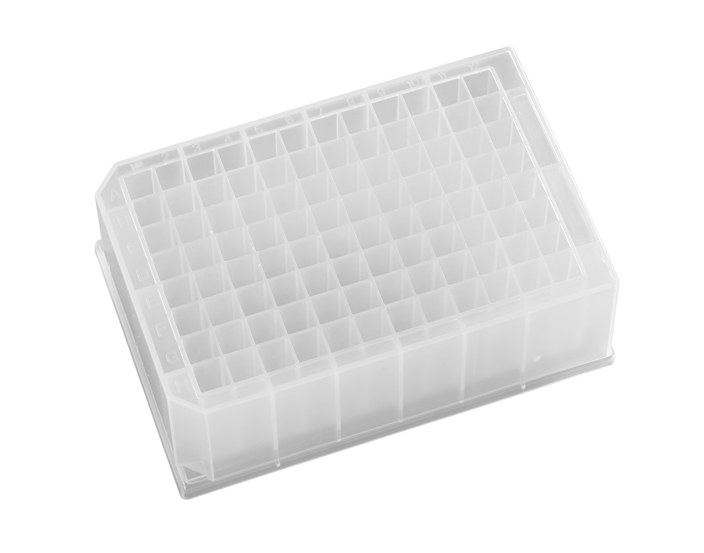 Mikrotiterplade 96 pos., 2 ml firkantet, 50 stk