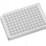 96 pos. plade 350uL hvid, TC, låg.sgl., 50stk