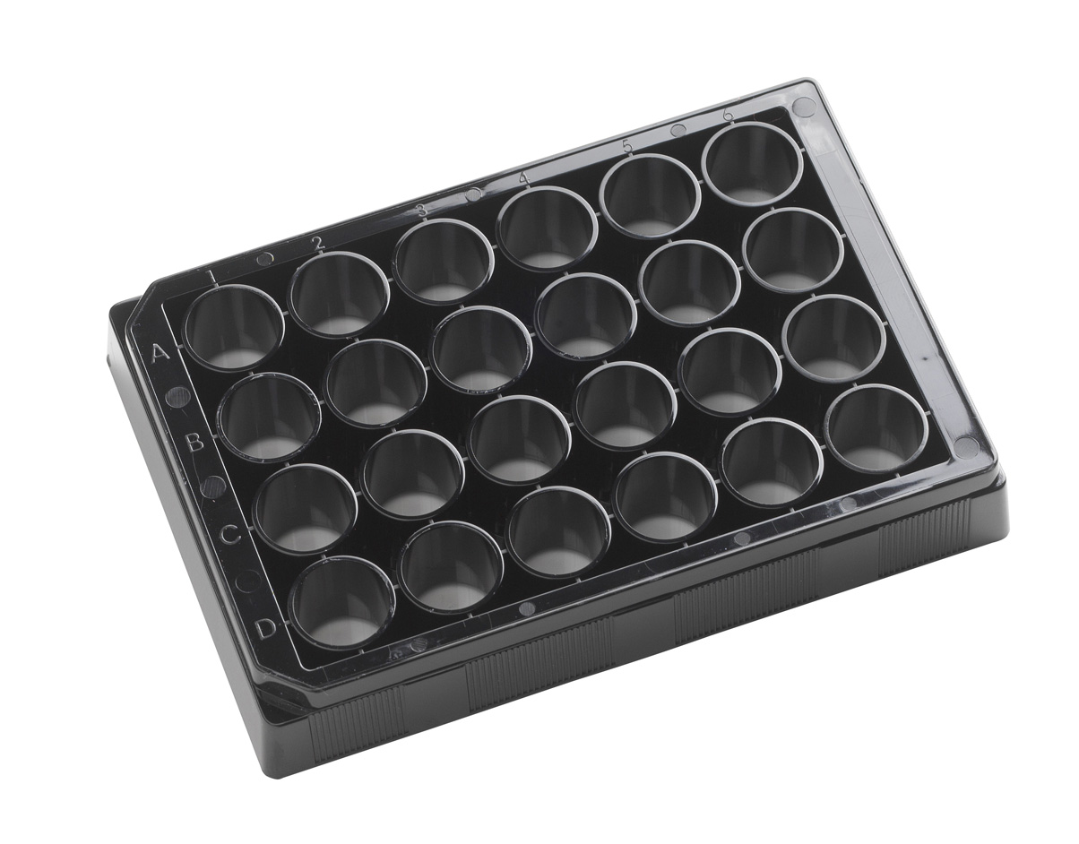 24 pos. plade sort, låg, sgl, 10stk