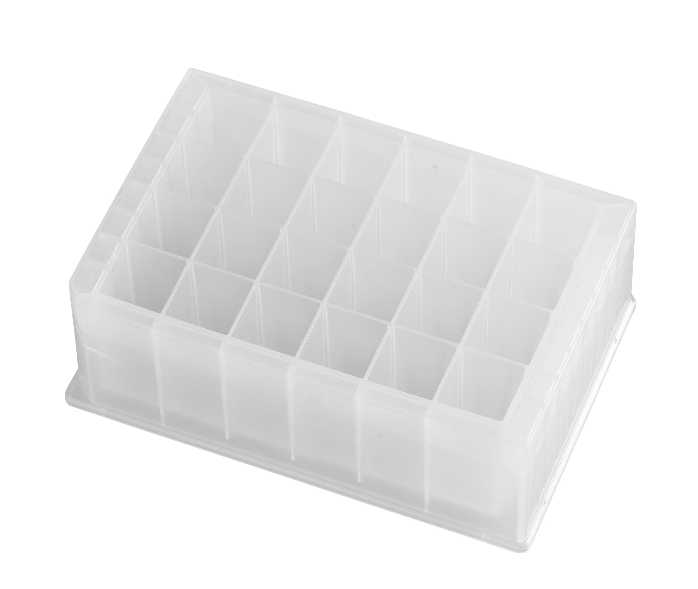 24 pos. plate, square, V, 10ml, PP, 25 pcs
