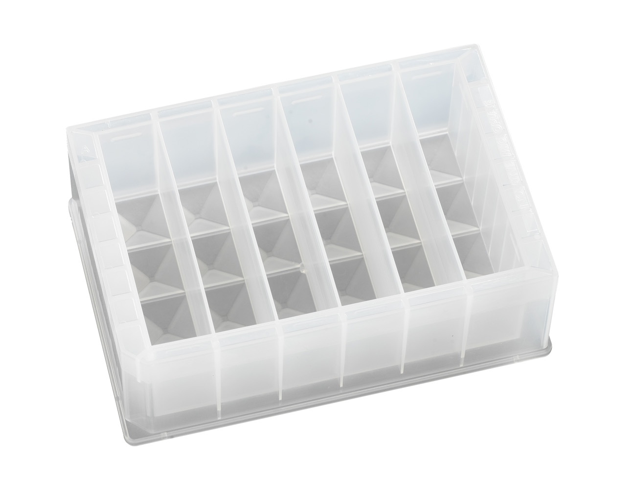 Reservoir, 6 rækker, pyr. PP, 25stk