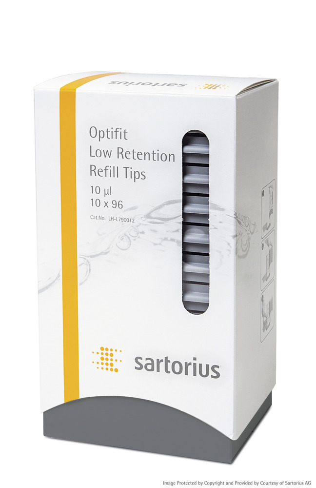 Pipettespids 0,1-10 ul, refill, 10x96stk