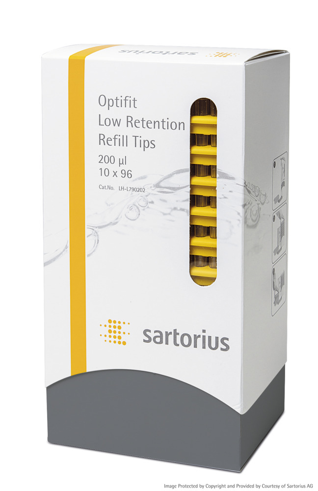 Pipettespids 0,5-200 ul, refill, 10x96stk