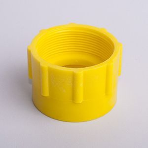Adapter, PP, 2" F F til S60 F, gul