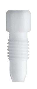 Fitting for cap, 1,6 mm, PTFE, white, 10 pcs