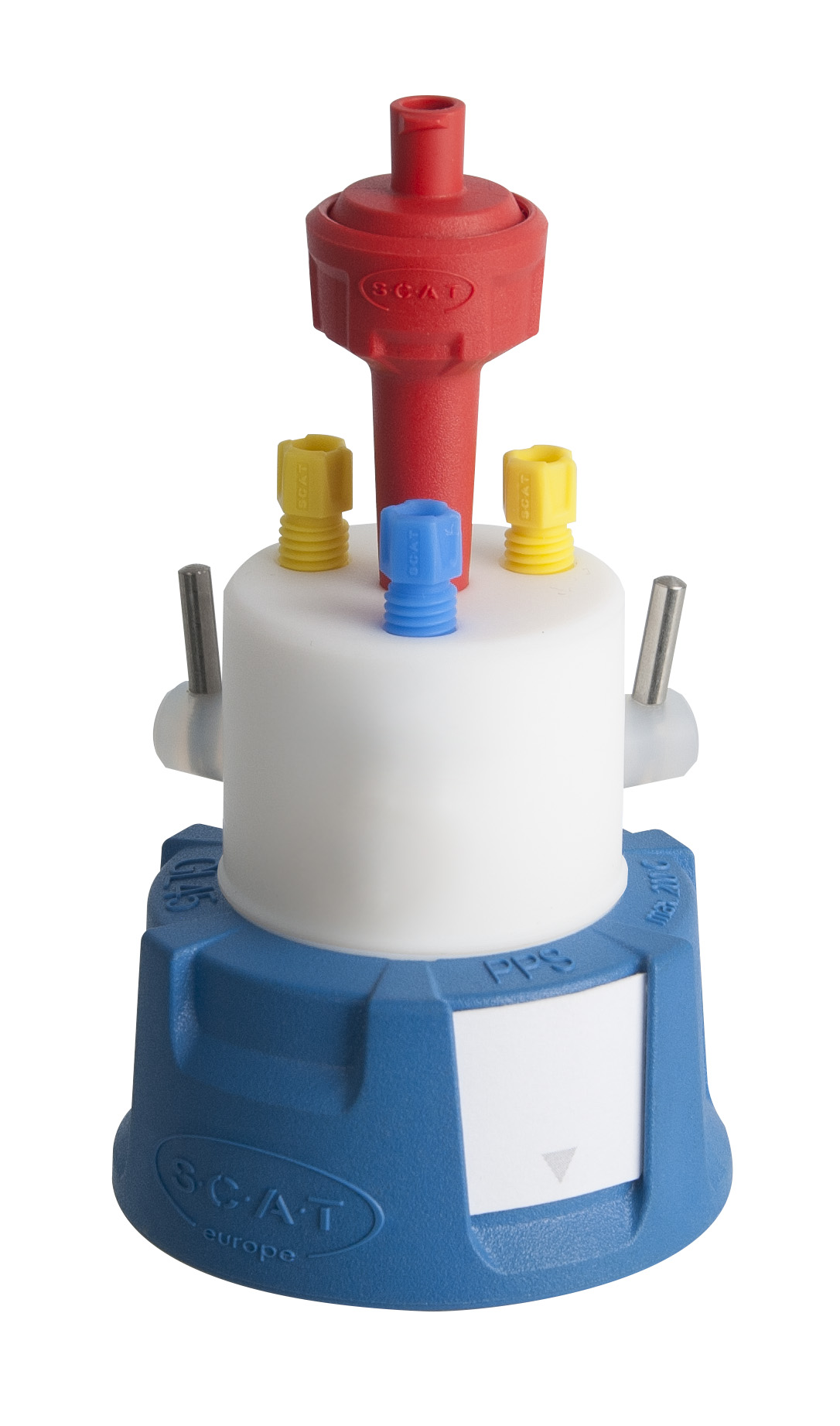 S-Cap III, GL45 m. 2 lukke-ventil (komb.)+3xPFA 3,