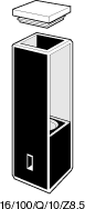 Kuvette, 16.100, Spec-Q, 10mm, 0,1ml, Z 8,5mm