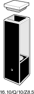 Kuvette, 16.10, Spec-Q, 10mm, 0,01ml, Z 8,5mm