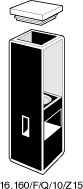 Kuvette, 16.160-F, Spec-Q, 10mm, 0,16ml, Z 15mm