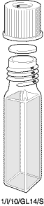 Kuvette, 1/GL14, Spec-Q, 10mm, 3,5ml