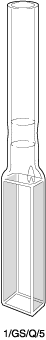 Kuvette, 1/GS, Spec-Q, 5mm, 1,7ml