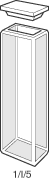 Kuvette, 1, Infr-Q, 5mm, 1,7ml