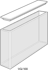 Cell quartz, type 1, 100 mm