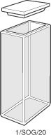 Kuvette, 1, opt. glas, 20mm, 7ml