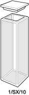 Kuvette glas, type 1, SX Suprasil 300, 10 mm