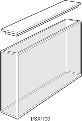 Kuvette, 1, Supr-Q, 100mm, 35ml