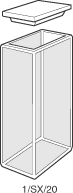 Kuvette, 1, Supr-Q, 20mm, 7ml