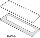Kuvette, 20/C, Infr-Q, 0,1mm, 0,03ml