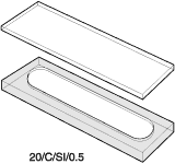 Kuvette, 20/C, Infr-Q, 0,5mm, 0,15ml