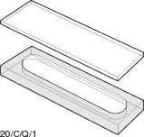 Kuvette kvarts, type 20/C, 1 mm