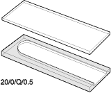 Kuvette, 20/O, Spec-Q, 0,5mm, 0,19ml