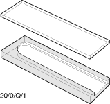 Kuvette, 20/O, Spec-Q, 1mm, 0,39ml