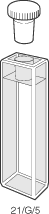 Kuvette, 21, optisk glas, 5mm, 1,7ml