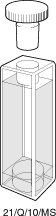 Kuvette, 21/MS, Spec-Q, 10mm, 3,5ml