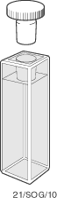 Kuvette, 21, opt. glas, 10mm, 3,5ml
